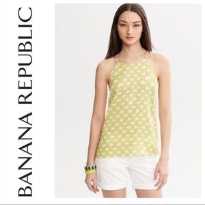 BANANA REPUBLIC X MILLY SILK TANK TOP MEDIUM